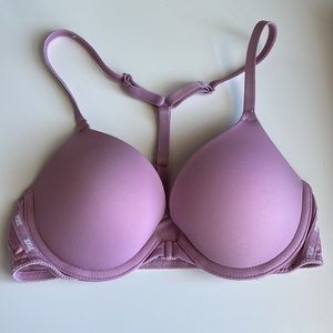 Victorias Secret Pink Women’s Halter Neck Front Close Push Up Bra - 32A